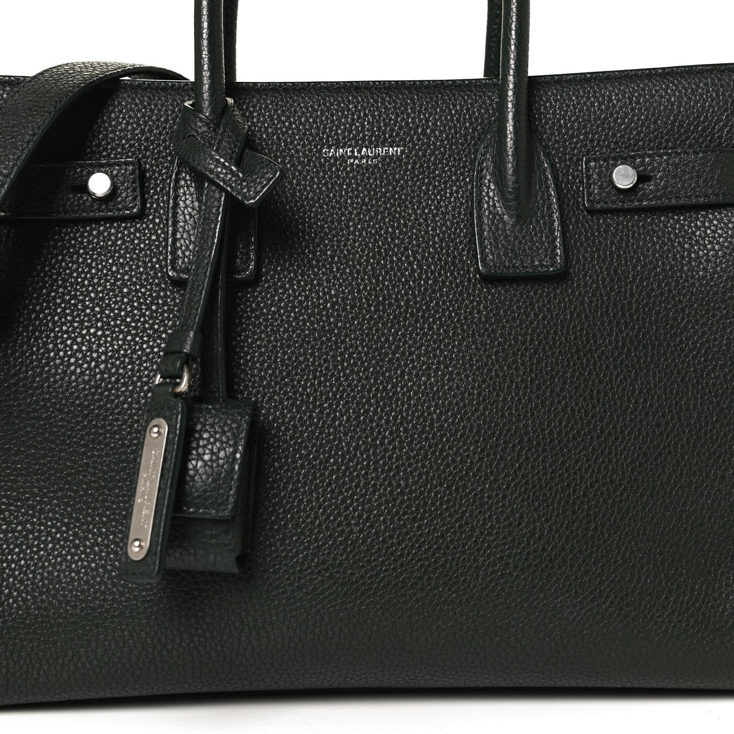 Grained Calfskin Baby Sac De Jour Souple Dark Green