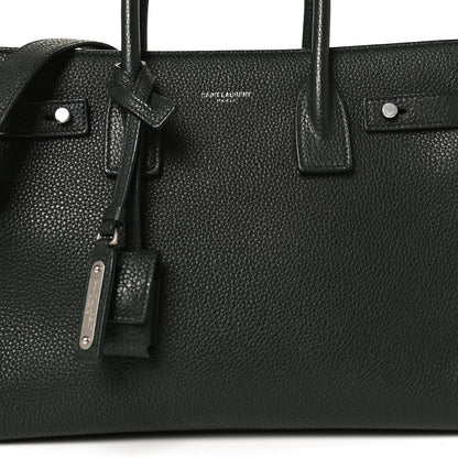 Saint Laurent Grained Calfskin Baby Sac De Jour Souple Dark Green 7 of 12