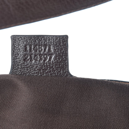 Gucci Monogram Web GG Reins Hobo Brown 7 of 14