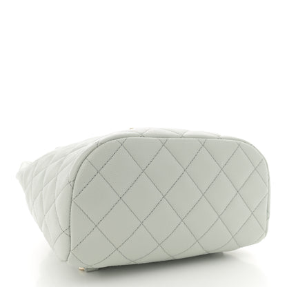 Chanel Caviar Quilted Mini Urban Spirit Backpack Light Blue 4 of 11