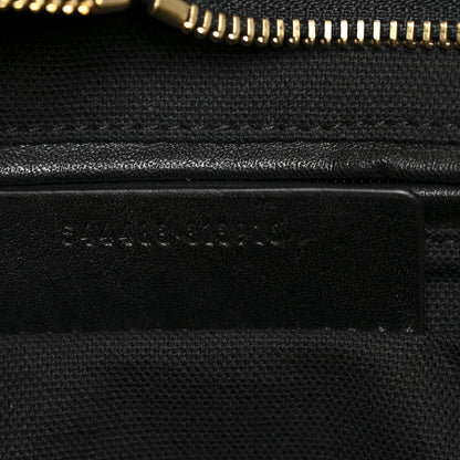 Alexander McQueen Calfskin Large Studded Padlock Zip Around Tote Black 7 of 11