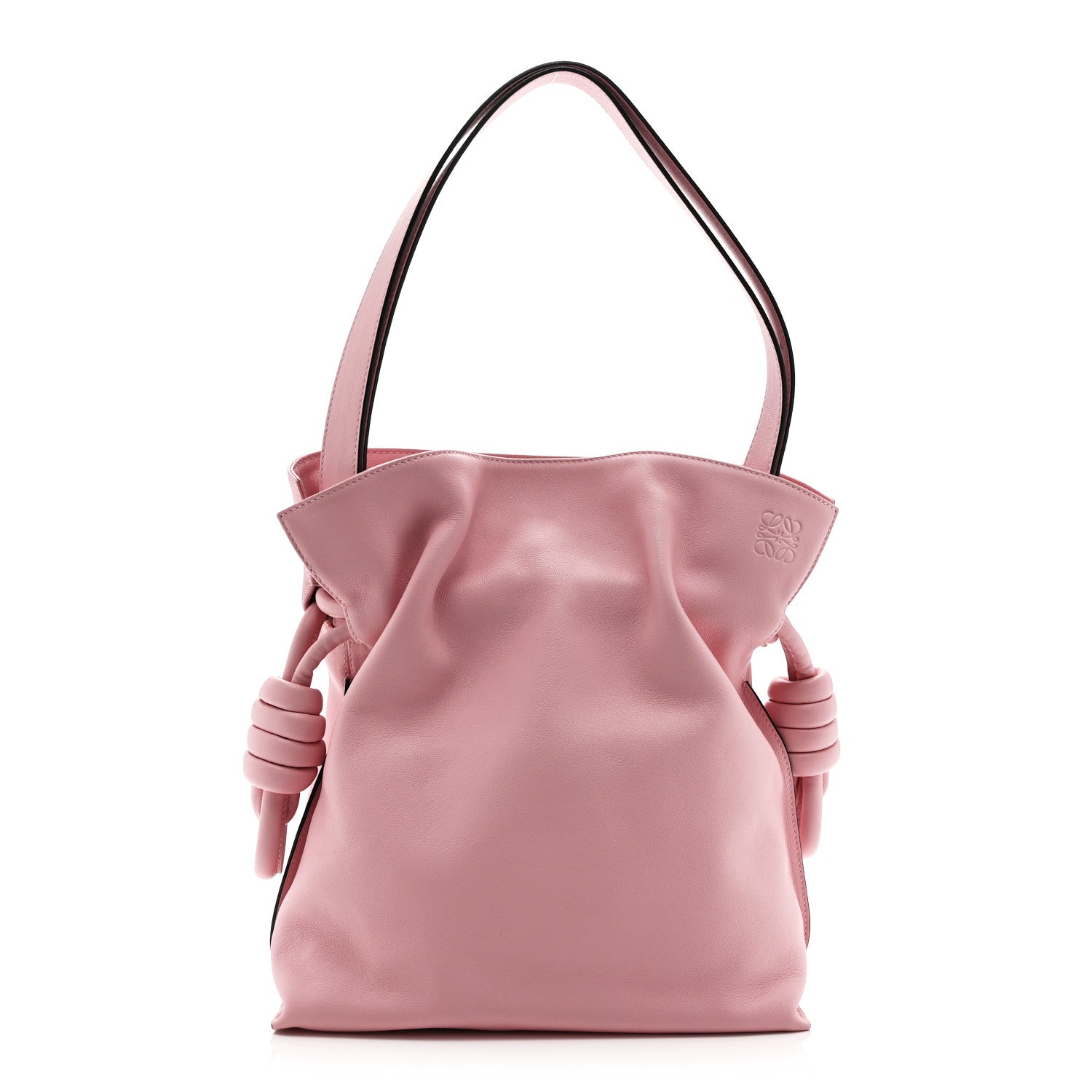 Loewe Calfskin Flamenco Knot Bag Pastel Pink 1848942 – FASHIONPHILE