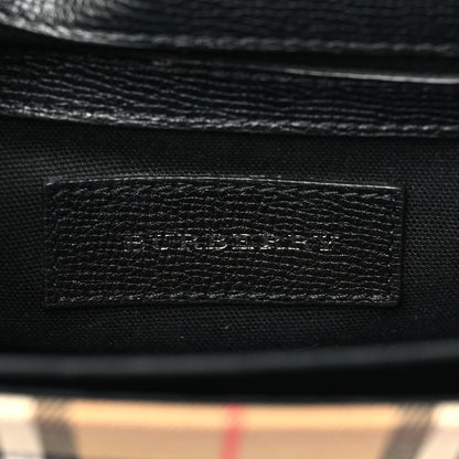 Burberry Derby Calfskin Vintage Check Small Macken Crossbody Bag Black 6 of 10