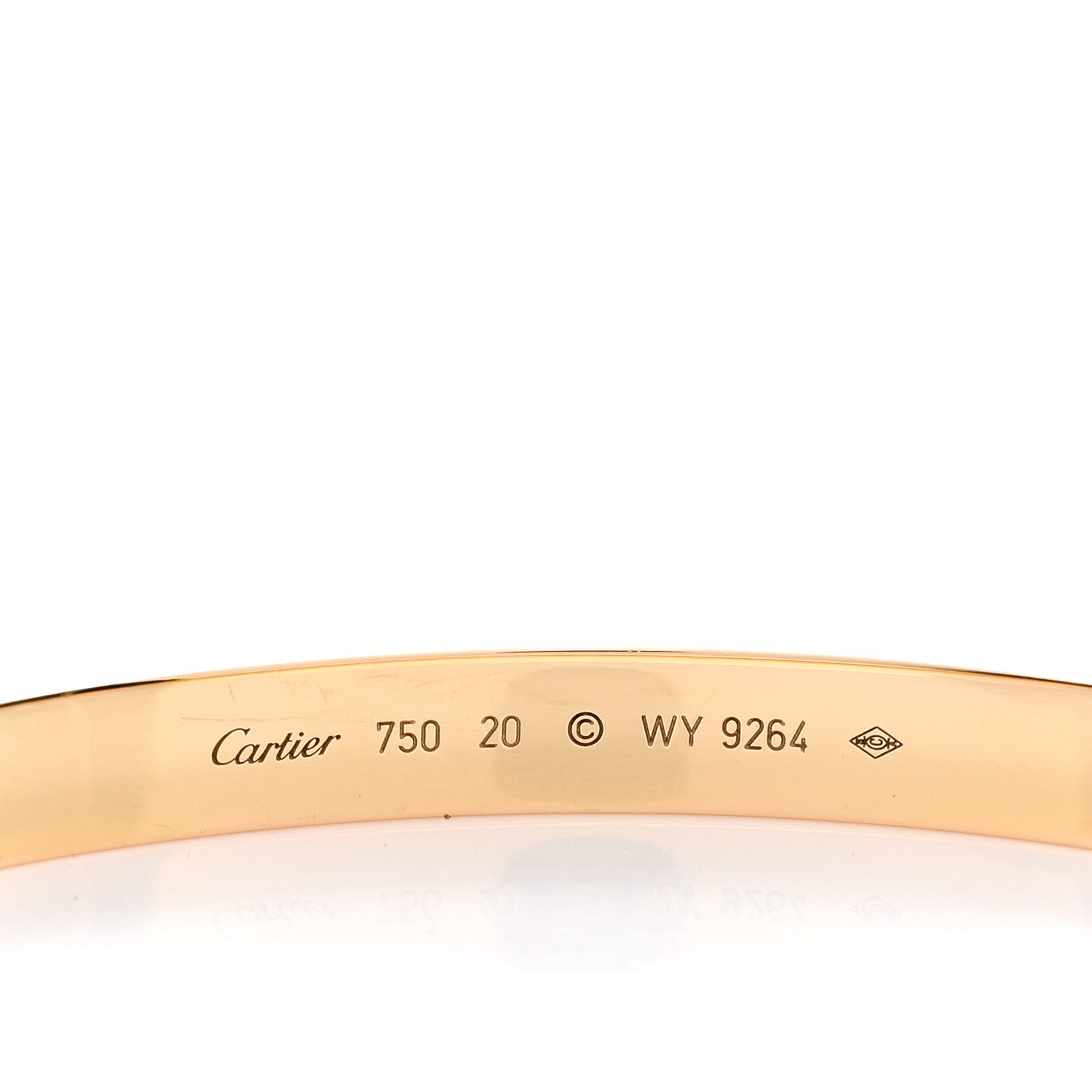 Cartier 18K Yellow Gold LOVE Bracelet 20 3 of 5