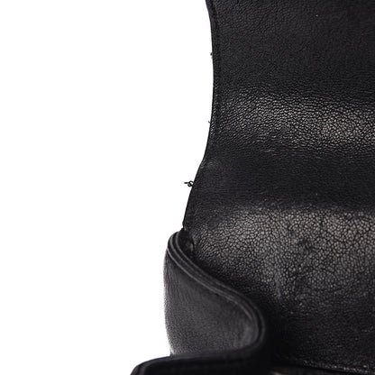Saint Laurent Sheepskin Matelasse Chevron Monogram Medium College Bag Black 10 of 15