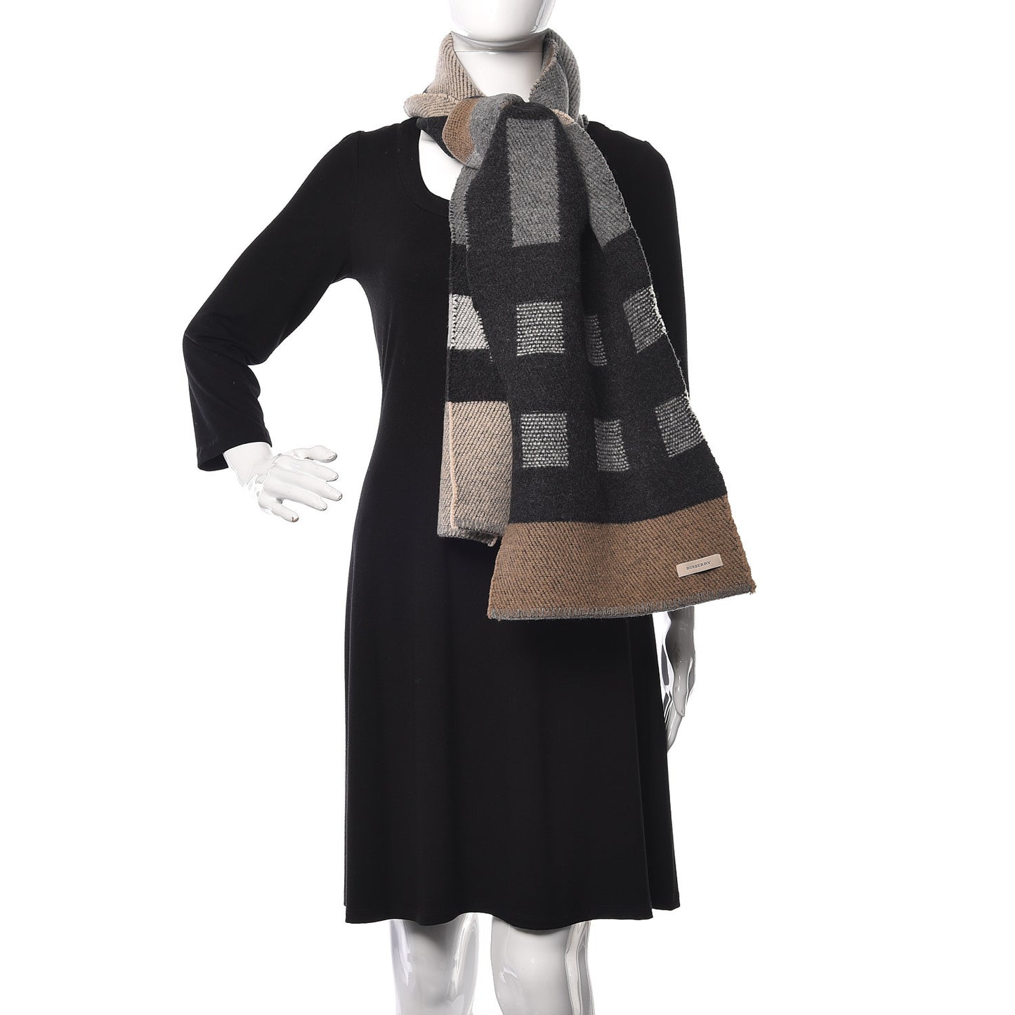 Wool Cashmere Patchwork Blanket Scarf