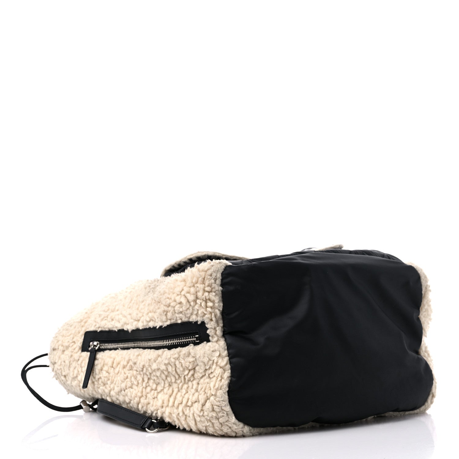Chanel Wool Nylon Quilted Coco Neige Tote Black Ecru 5 of 18
