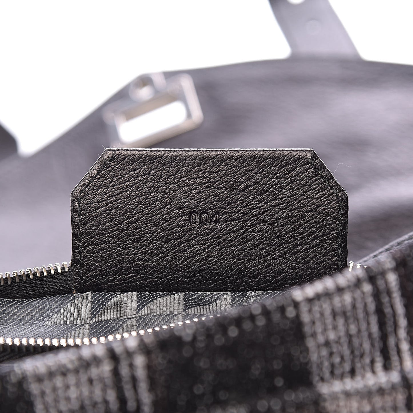 Jacquard Plaid Tiny PS1 Satchel Black White