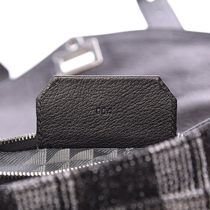 Proenza Schouler Jacquard Plaid Tiny PS1 Satchel Black White 7 of 10