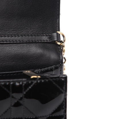 Christian Dior Patent Cannage Miss Dior Promenade Pouch Black 8 of 10
