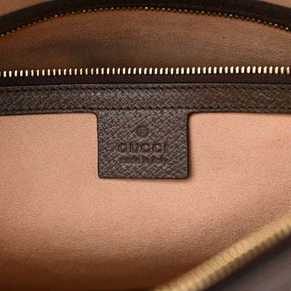 Gucci GG Supreme Monogram Web Medium Ophidia Top Handle Dome Bag Brown 6 of 10