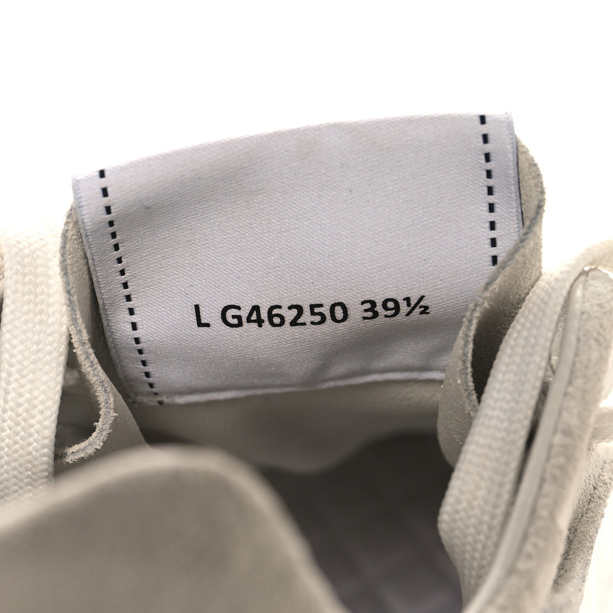 Laminated Calfskin Suede CC Sneakers 39.5 Silver Light Grey