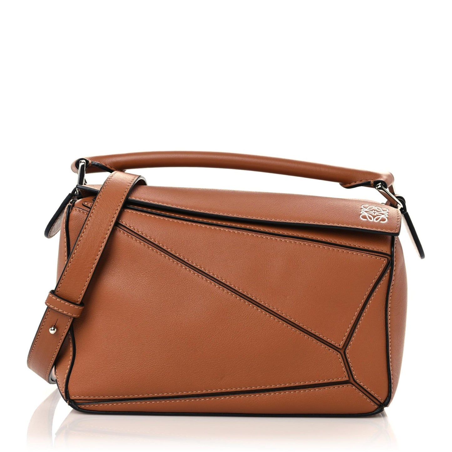 Calfskin Small Puzzle Bag Tan