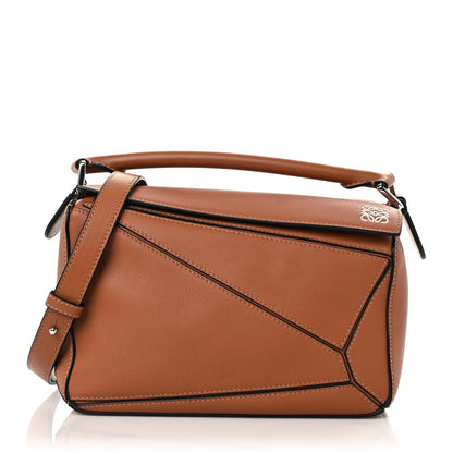 Loewe Calfskin Small Puzzle Bag Tan 1 of 10