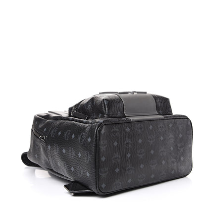 MCM Visetos Medium Stark Logo Stripe Backpack Black 3 of 12