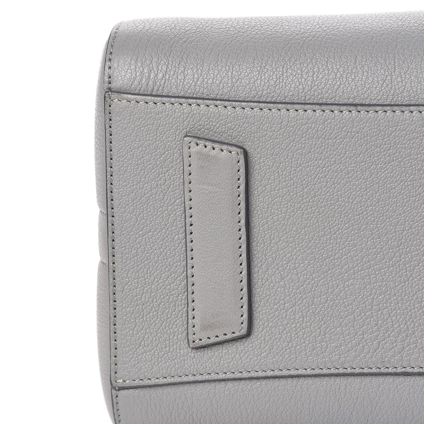 Sugar Goatskin Small Antigona Pearl Grey