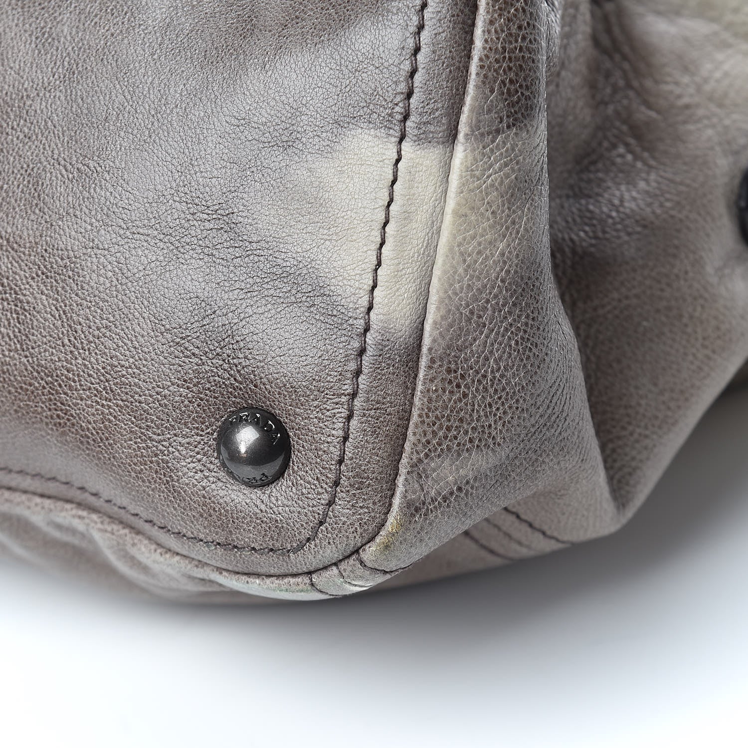 Prada Glace Calfskin Extra Wide Tote Ghiaccio Sfumato 11 of 15