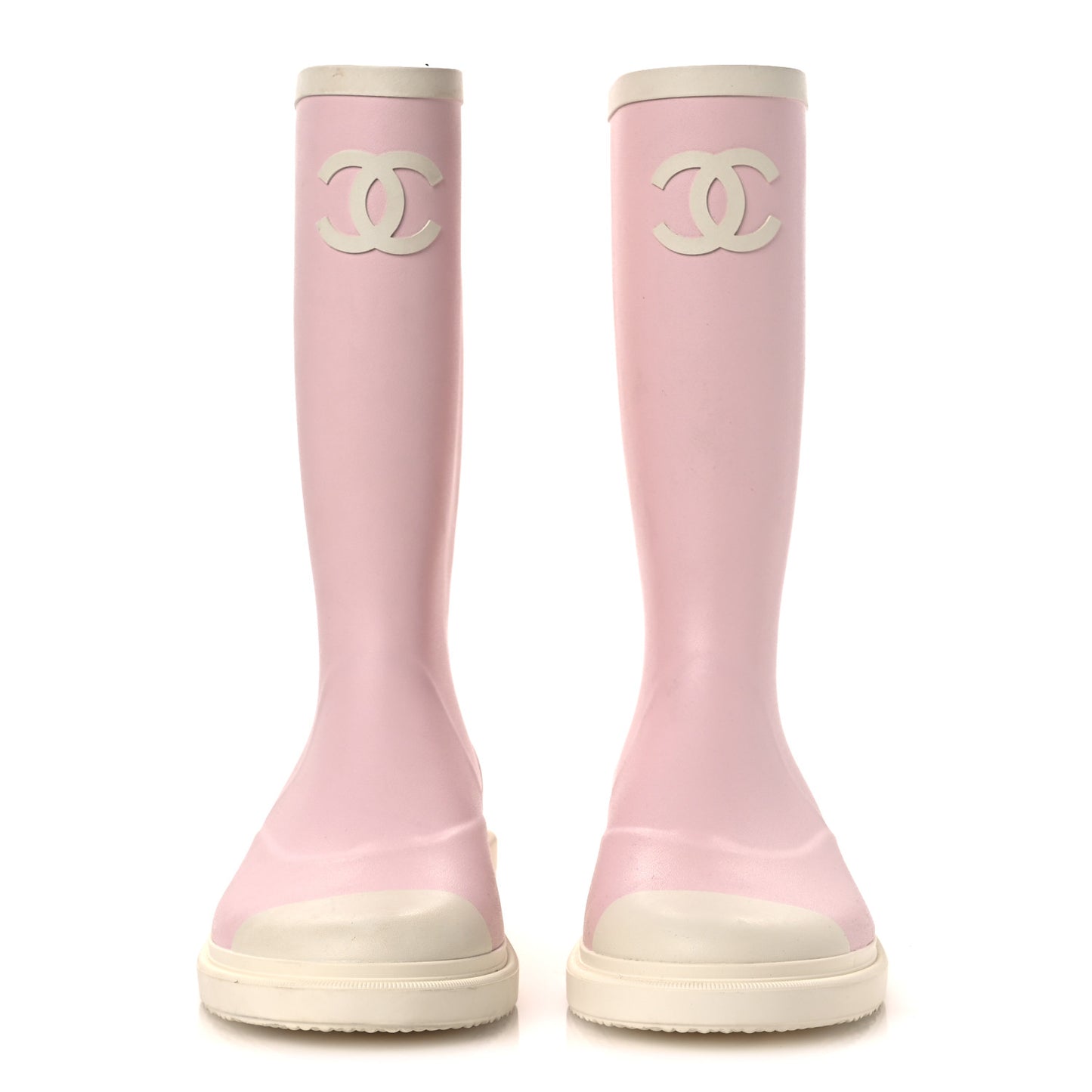 Caoutchouk CC High Boots 40 Light Pink White