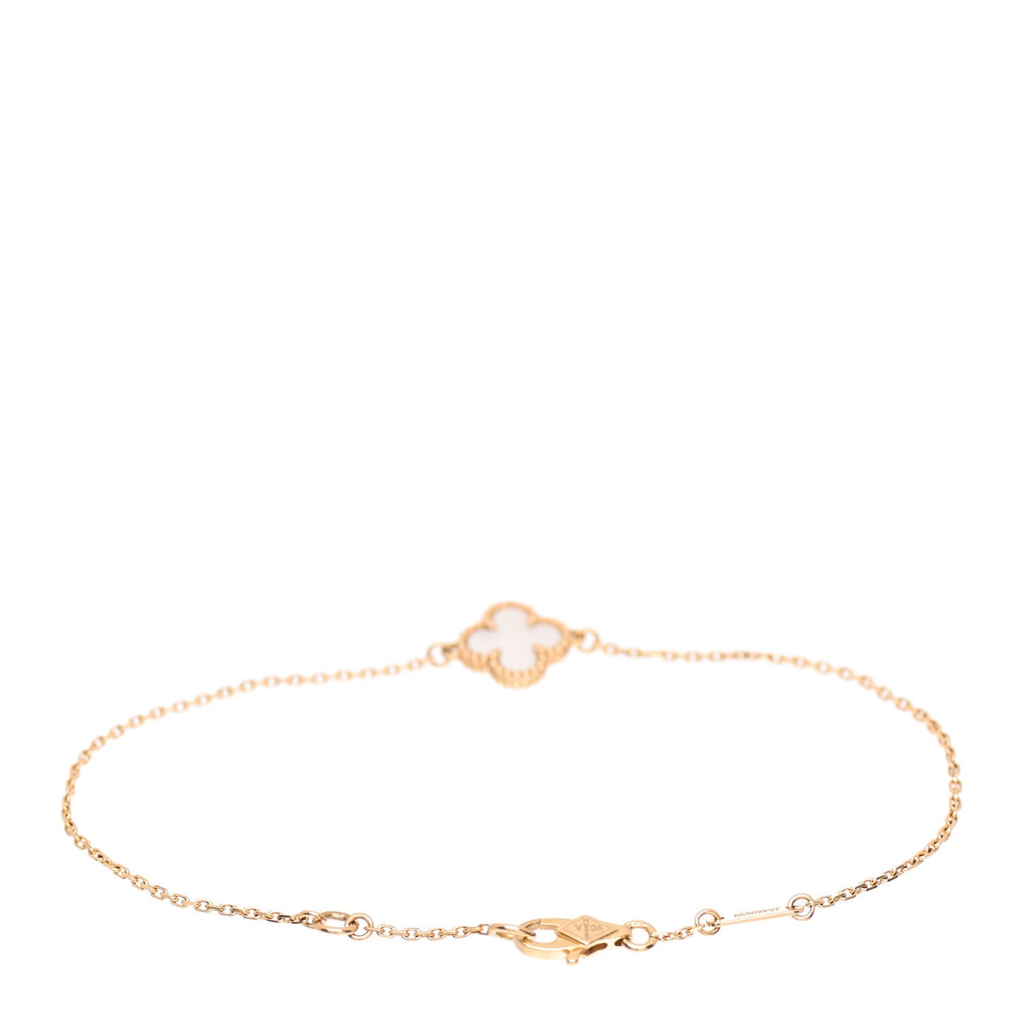 18K Yellow Gold Mother of Pearl Sweet Alhambra Bracelet