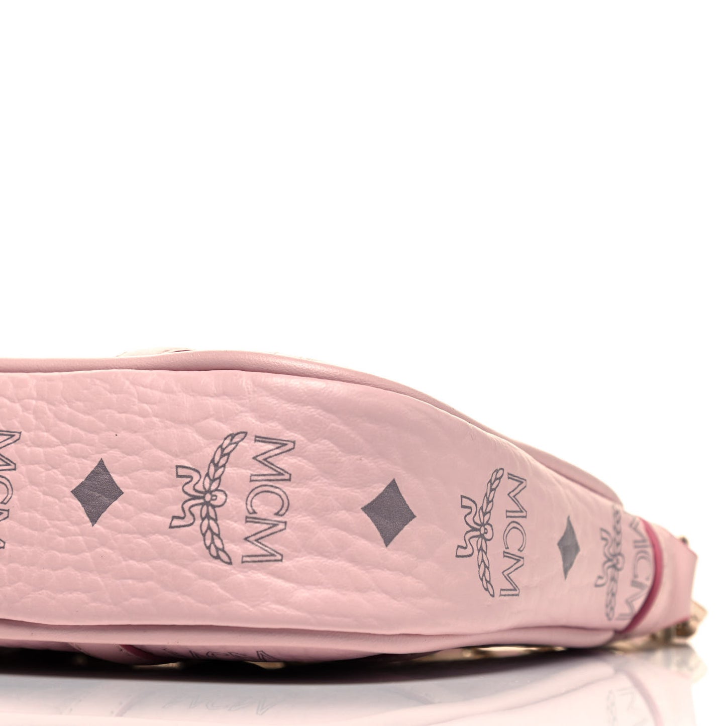 Visetos Nappa Mini Delmy Chain Shoulder Bag Powder Pink