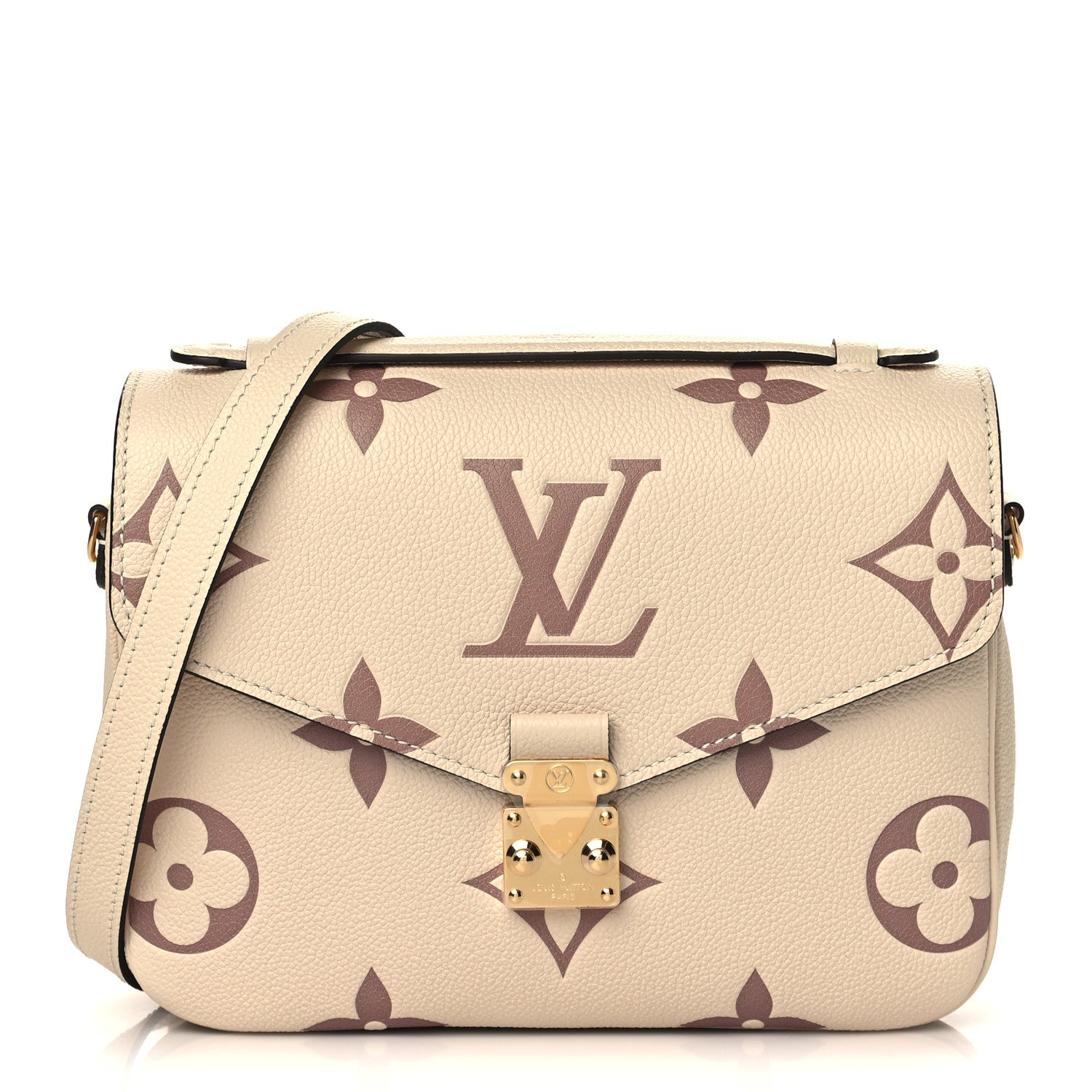 Louis Vuitton Empreinte Monogram Giant Pochette Metis Creme Bois De Rose 1 of 6