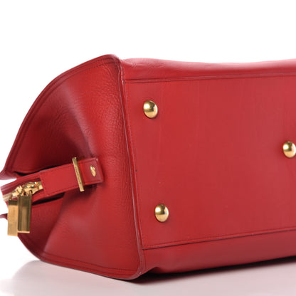 Saint Laurent Calfskin Medium Classic Y Cabas Red 6 of 8