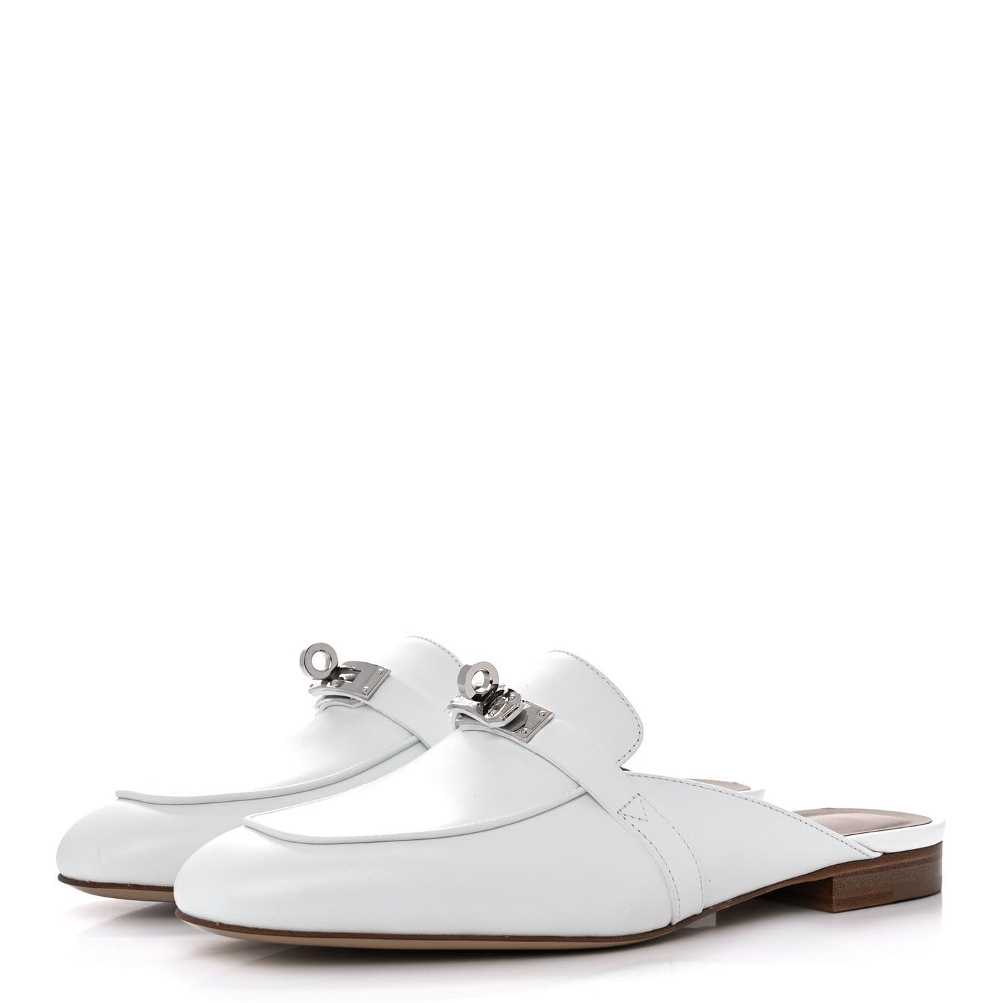 Calfskin Oz Mules 37.5 White