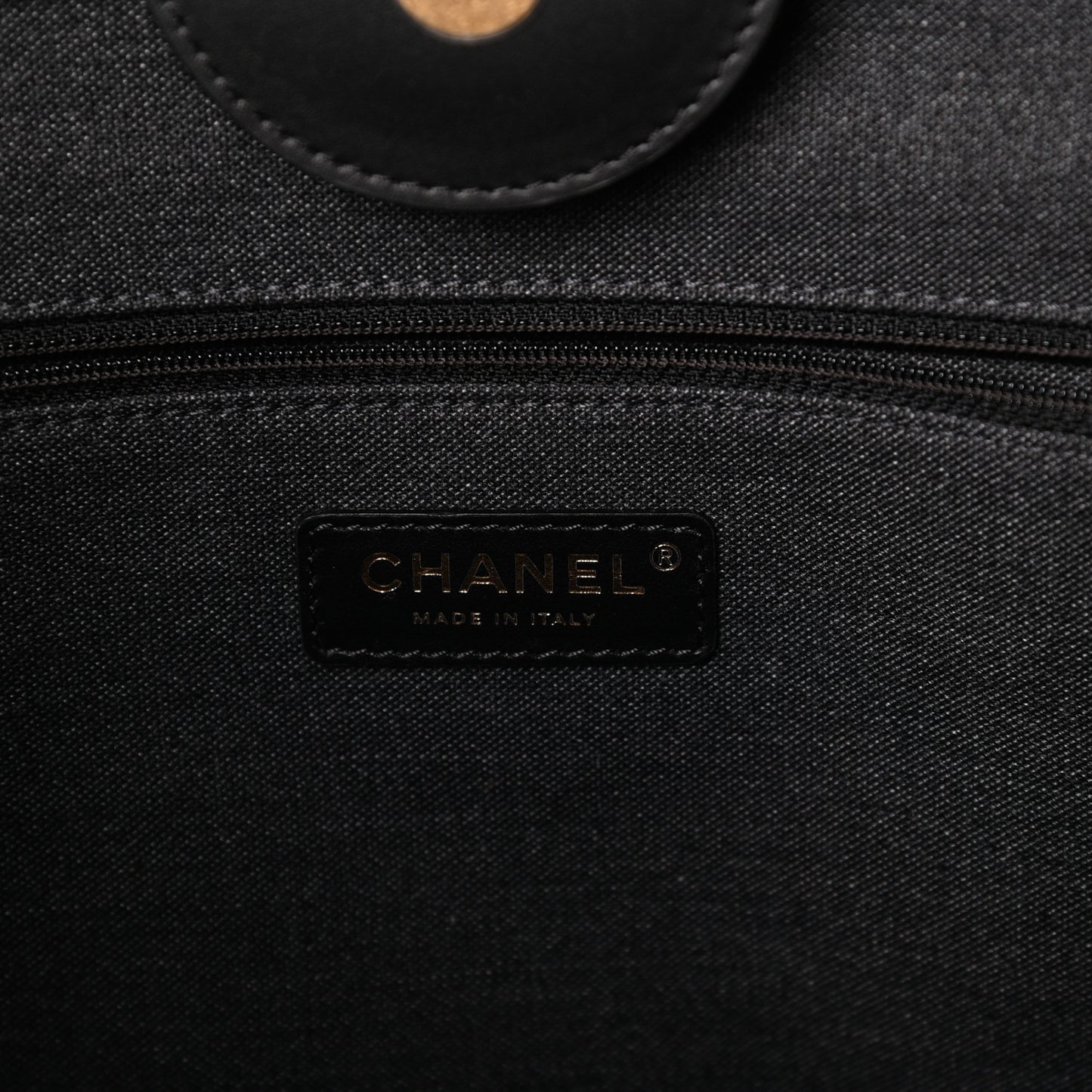 Calfskin Medium Deauville Tote Black