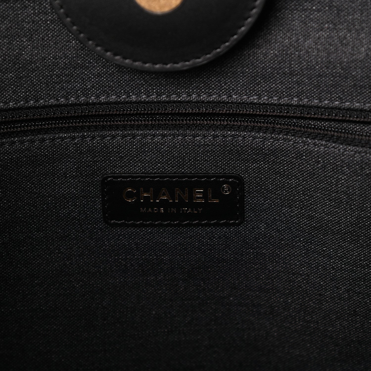 Chanel Calfskin Medium Deauville Tote Black 6 of 9