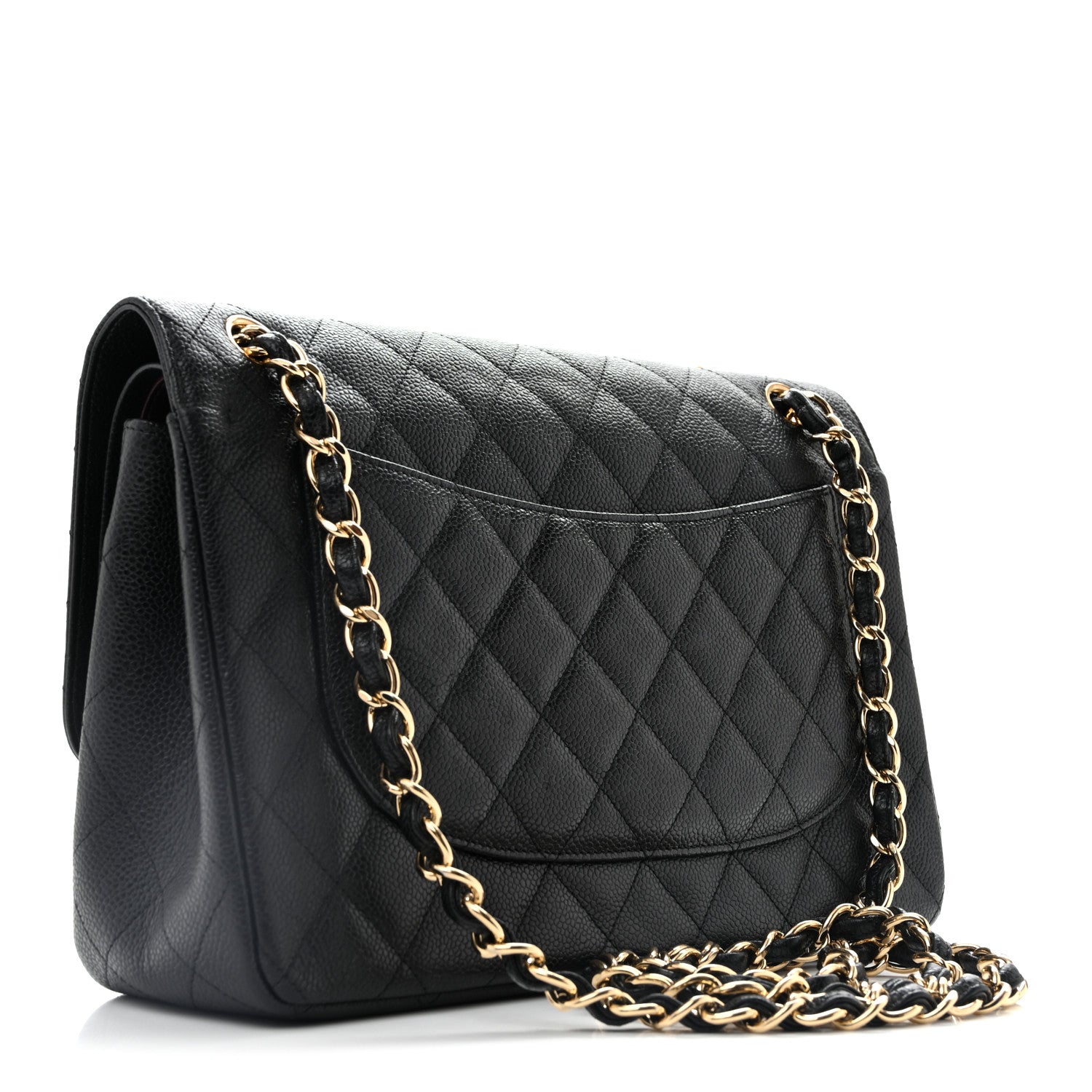 Chanel Caviar Quilted Jumbo Double Flap Black 2 of 10