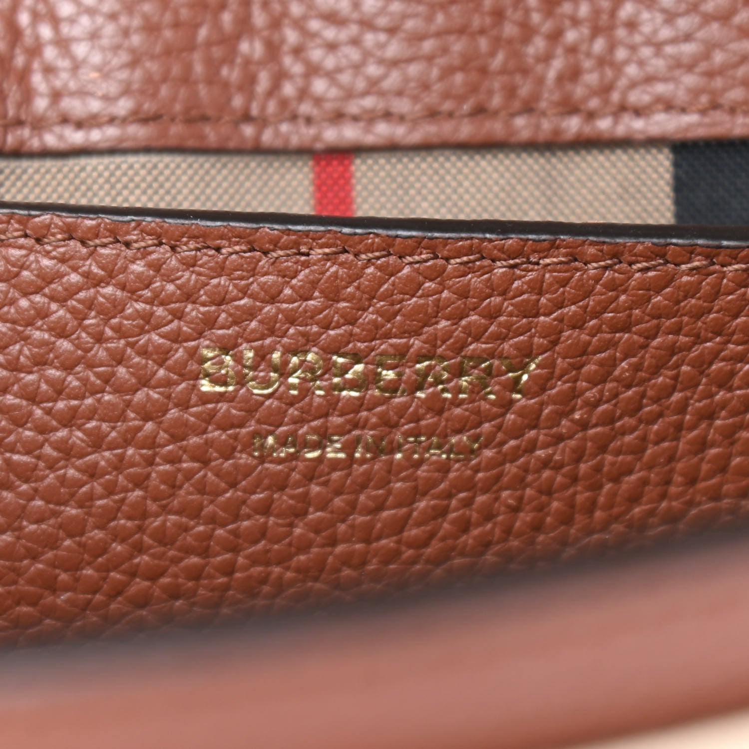 Burberry Calfskin Vintage Check Note Crossbody Bag Tan 6 of 9