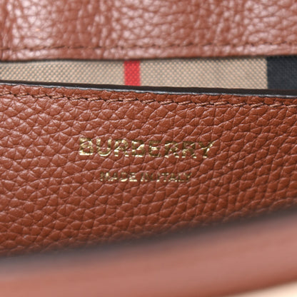 Burberry Calfskin Vintage Check Note Crossbody Bag Tan 6 of 9