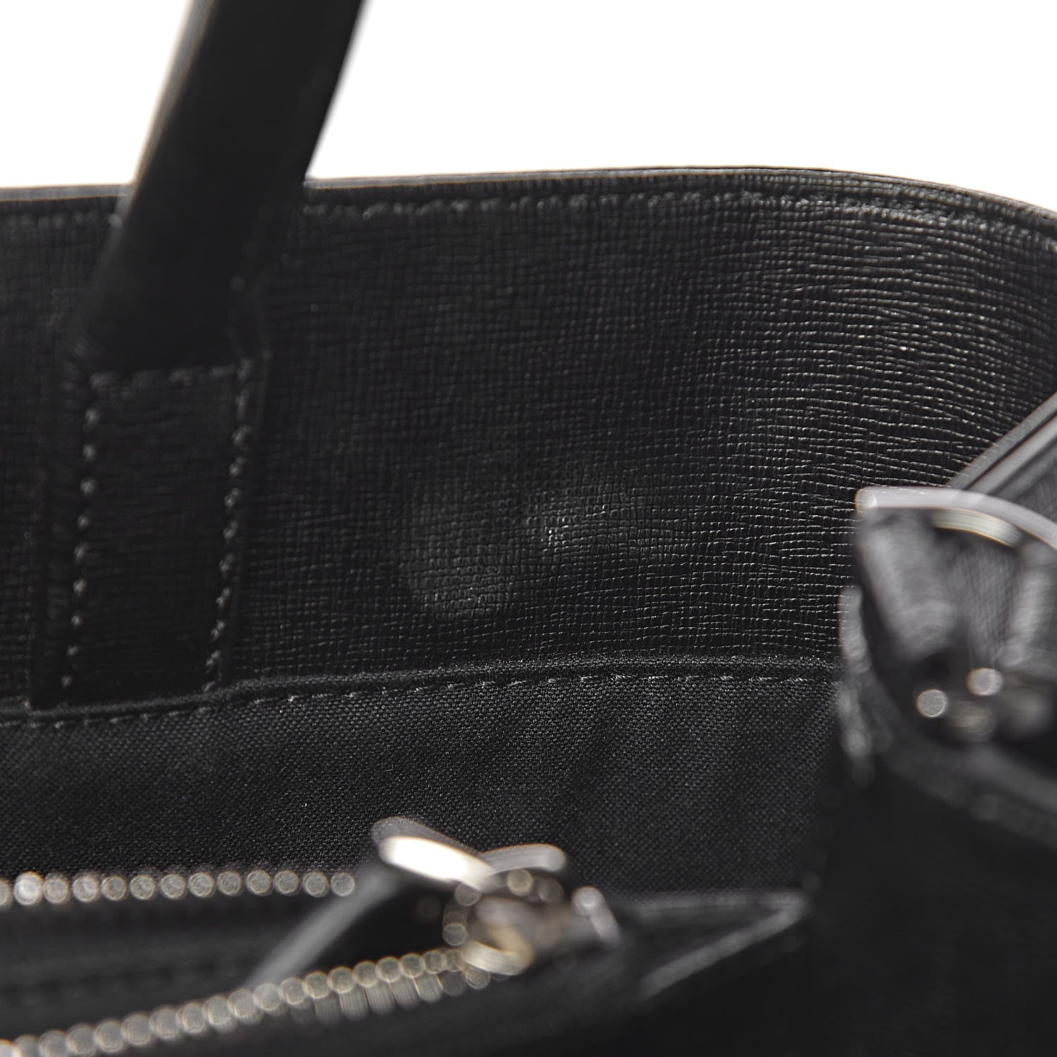 Fendi Vitello Elite Studded Monster Medium 2Jours Tote Black 8 of 13