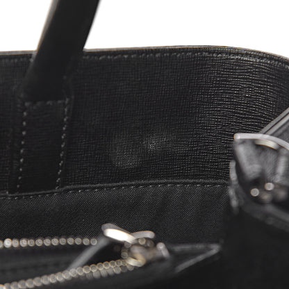 Fendi Vitello Elite Studded Monster Medium 2Jours Tote Black 8 of 13