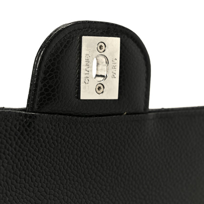 Chanel Caviar Quilted Medium Double Flap Black 7 of 13