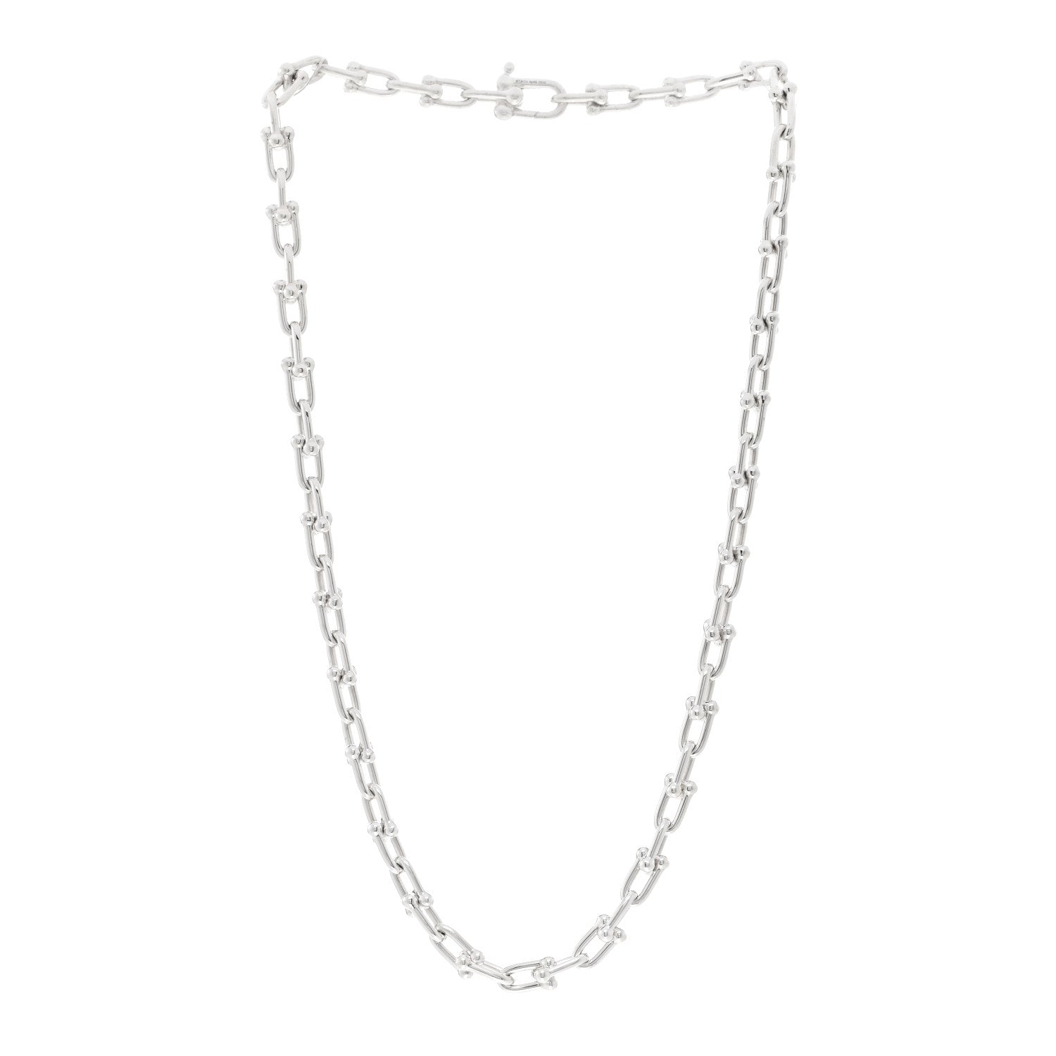 Tiffany Sterling Silver Small HardWear Link Necklace 3 of 4