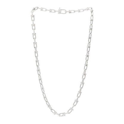 Tiffany Sterling Silver Small HardWear Link Necklace 3 of 4