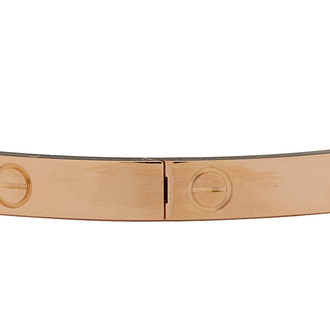 18K Pink Gold Medium LOVE Bracelet 19