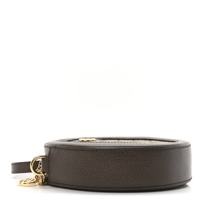 Gucci GG Supreme Monogram Web Mini Ophidia Round Shoulder Bag Brown 4 of 10