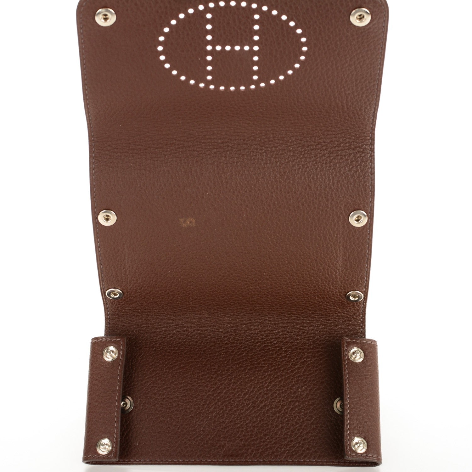 Hermes Taurillon Clemence Mises et Relances Chocolate 5 of 7