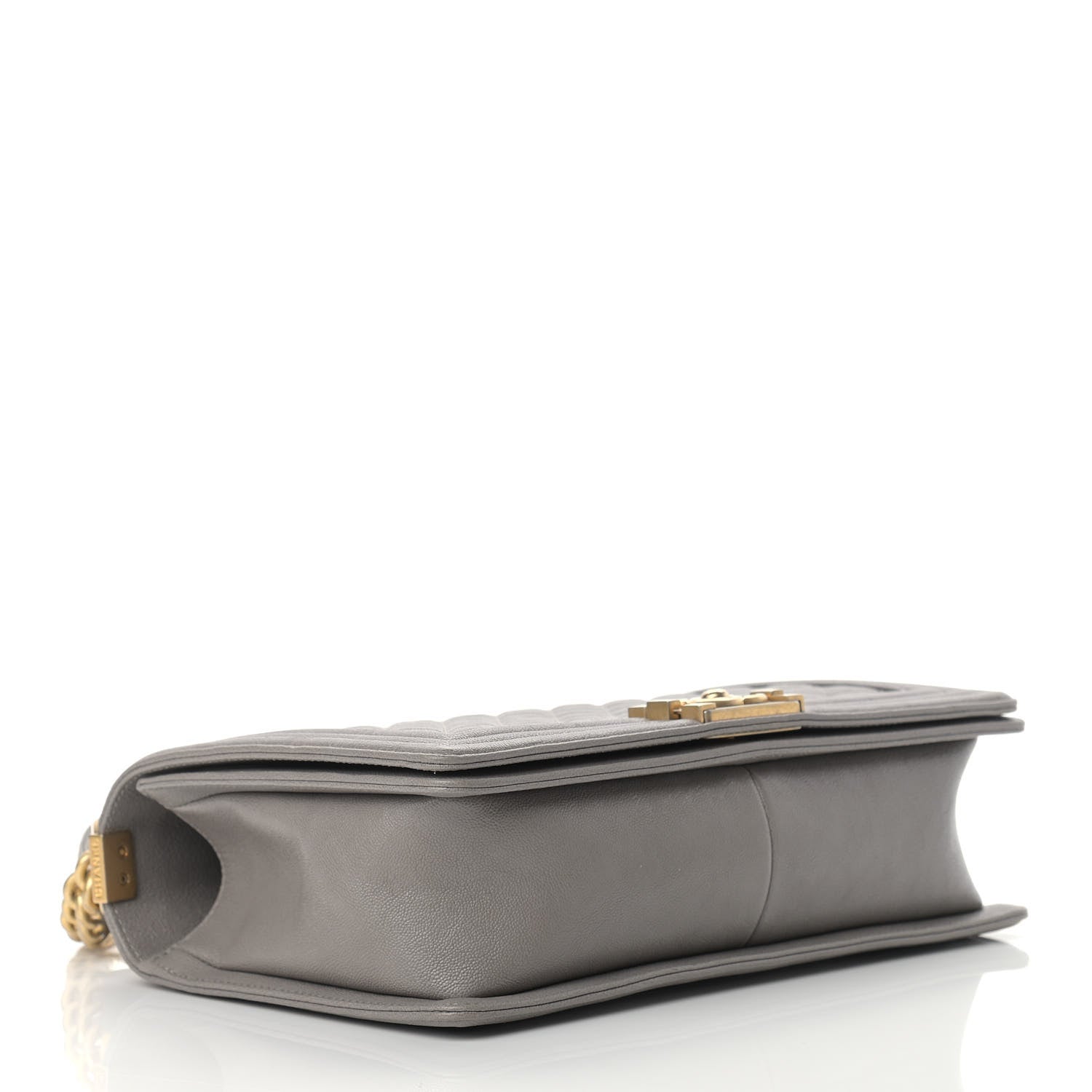 Chanel Caviar Quilted New Medium Boy Flap Grey 4 of 11