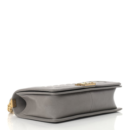 Chanel Caviar Quilted New Medium Boy Flap Grey 4 of 11