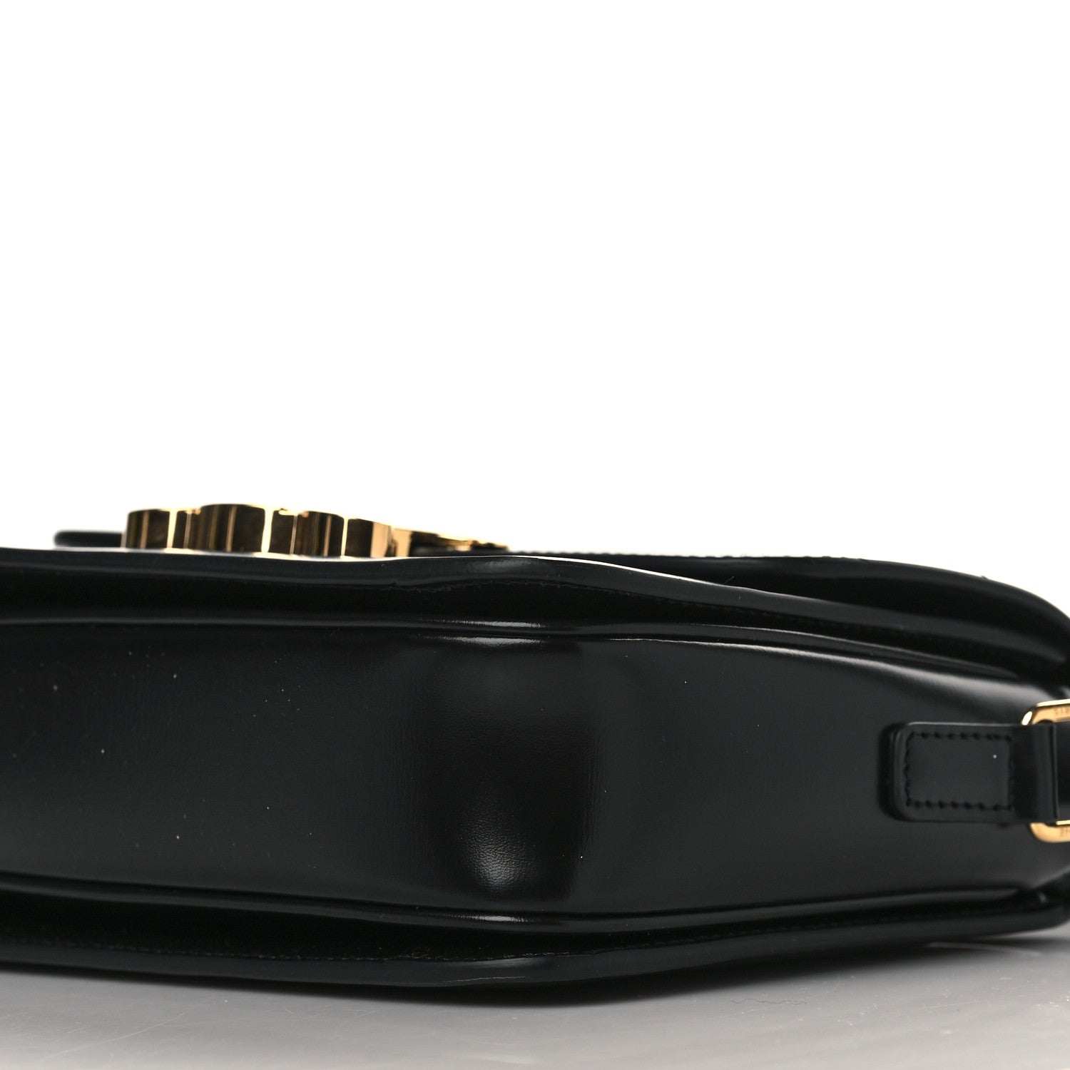 Celine Shiny Calfskin Teen Triomphe Black 9 of 10