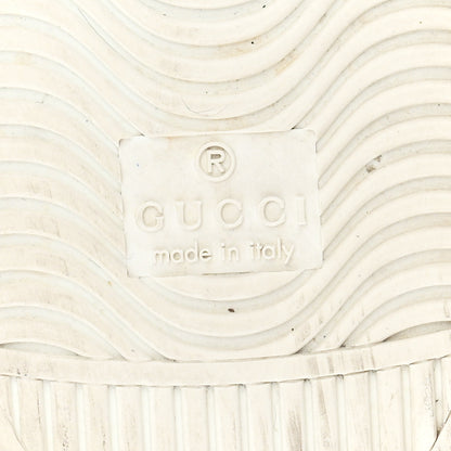 Gucci Calfskin GucciGhost Print Mens Ace Sneakers 8.5 White Hibiscus Red 7 of 10