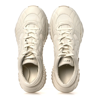 Gucci New Nappa Sombre Interlocking G Ripple Mens Platform Sneakers 9.5 Off White 2 of 12