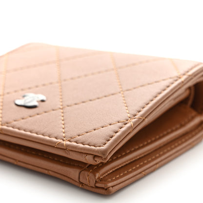 Chanel Calfskin Quilted Compact Bifold Wallet Pink 11 of 12