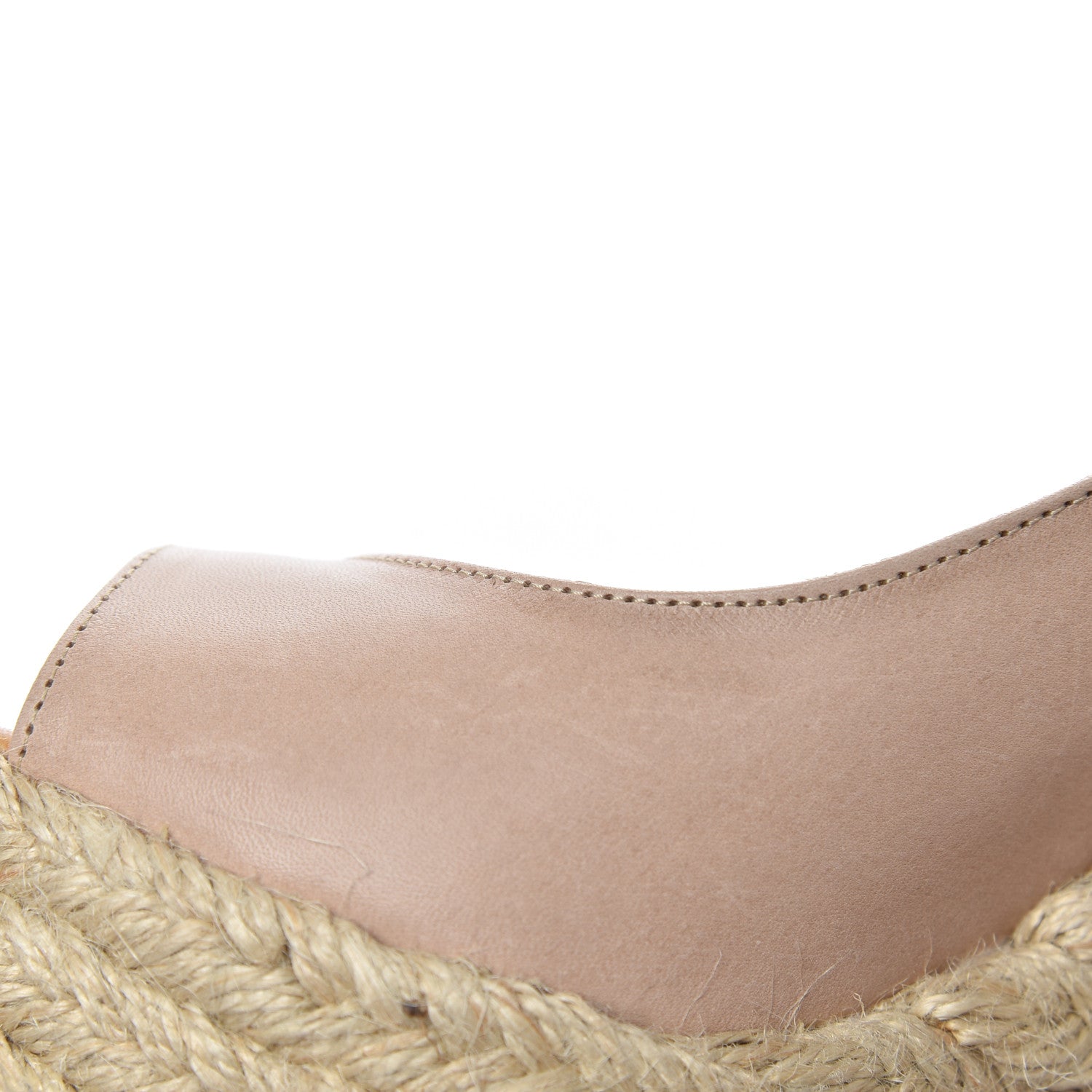 Jimmy Choo Nappa Polar Slingback Espadrille Wedges 39 Nude 13 of 14