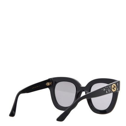 Gucci Acetate Stars Cat Eye Sunglasses GG0116S Black 4 of 8