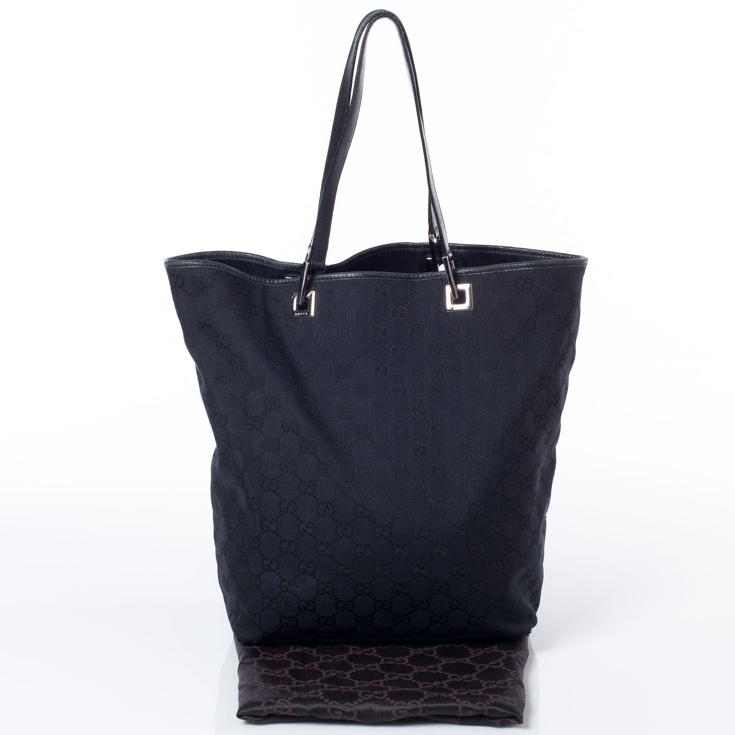 Monogram Large Bucket Tote Black