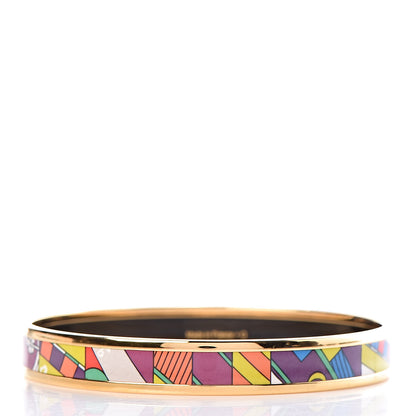 Hermes Enamel Printed Narrow Astrologie Nouvelle Bracelet 65 3 of 5